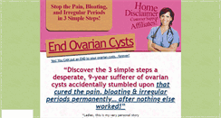 Desktop Screenshot of end-ovarian-cysts.com
