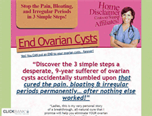 Tablet Screenshot of end-ovarian-cysts.com